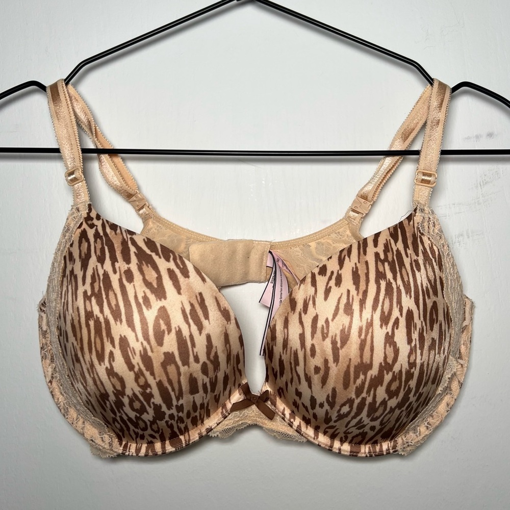 Victoria’s Secret 36D Safari Print Dream Angels Lace Push Up Bra